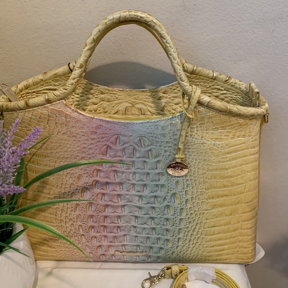 Brahmin Elaine daybreak Ombré Melbourne satchel bag - Picture 4 of 17